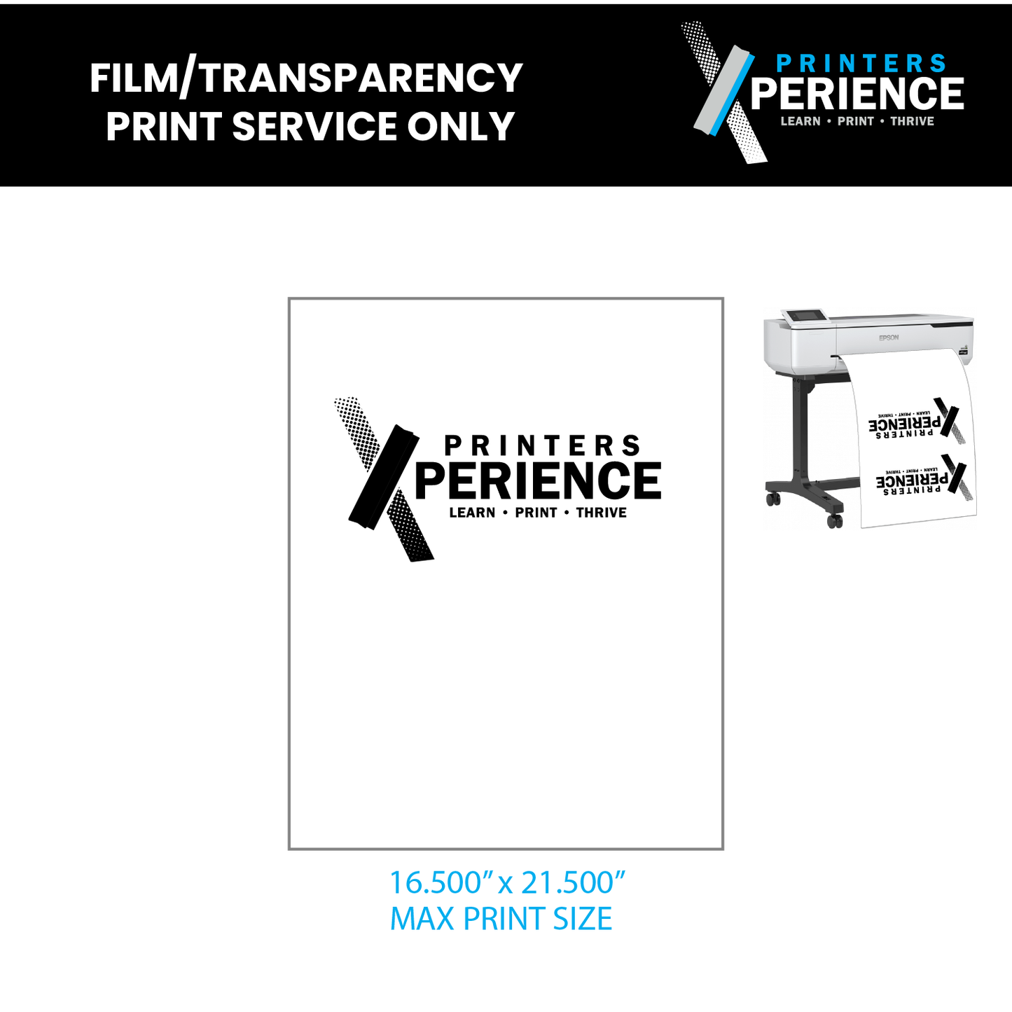FILM/TRANSPARENCY PRINT SERVICE ONLY